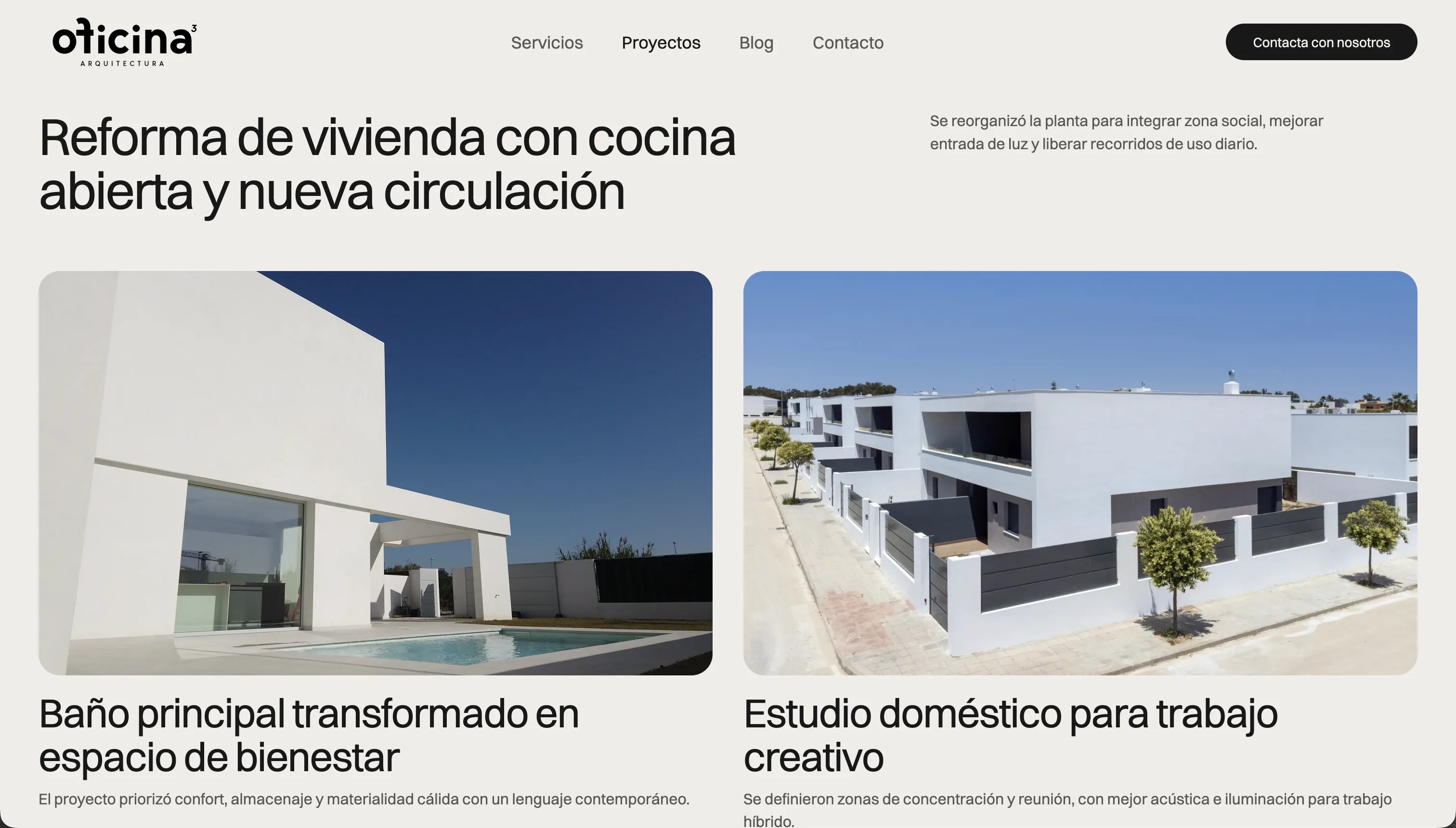 Detalle visual de Oficina 3 Arquitectura